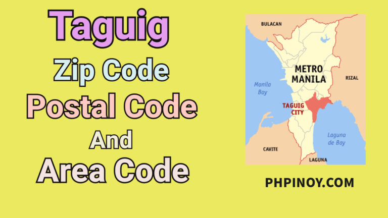 Taguig ZIP Codes Lists - PHPinoy